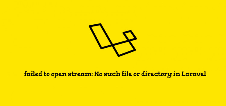 No such file or directory in Laravel